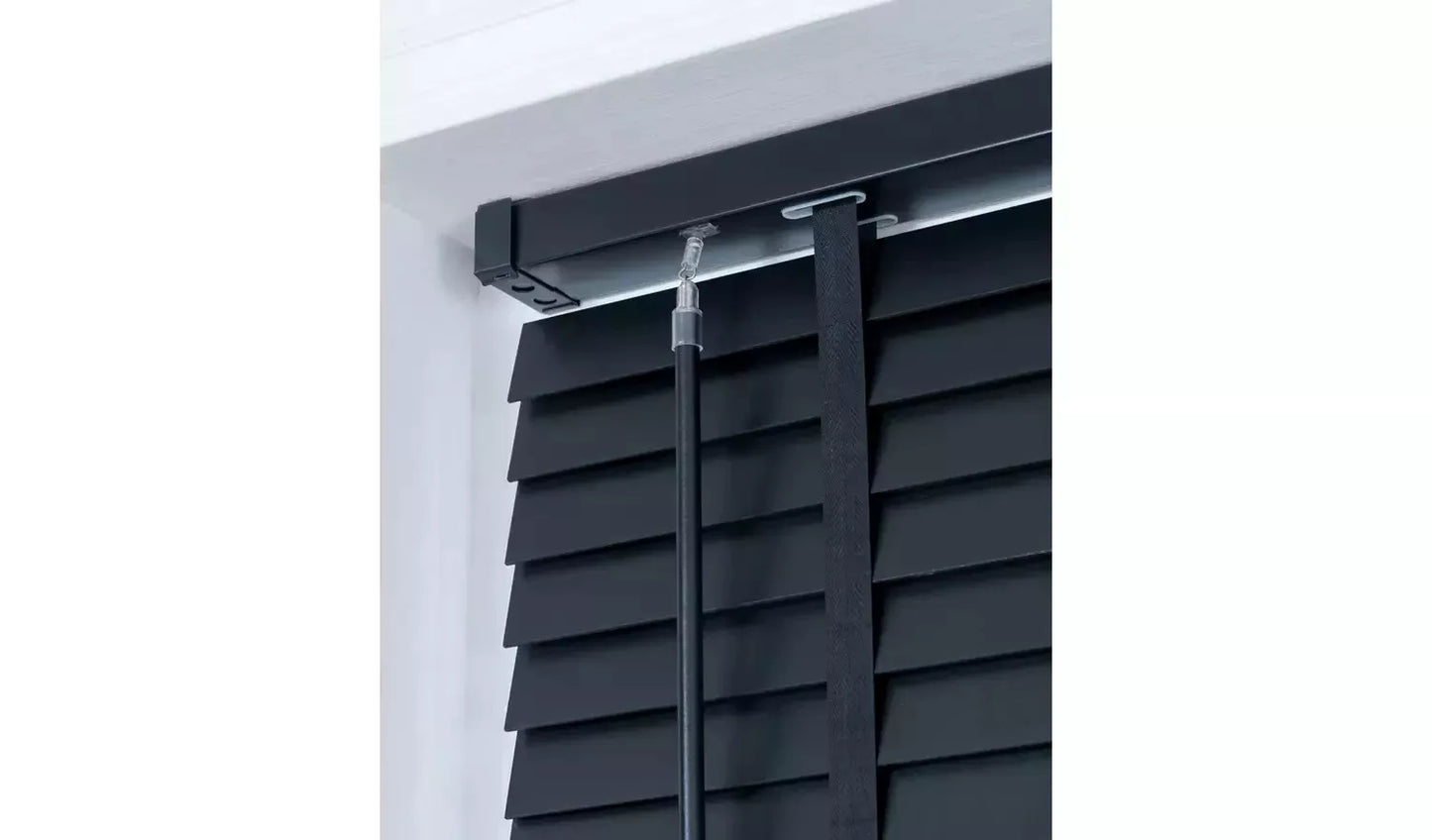 Little Black Book 50mm Venetian Blind - Black - 60x160cm