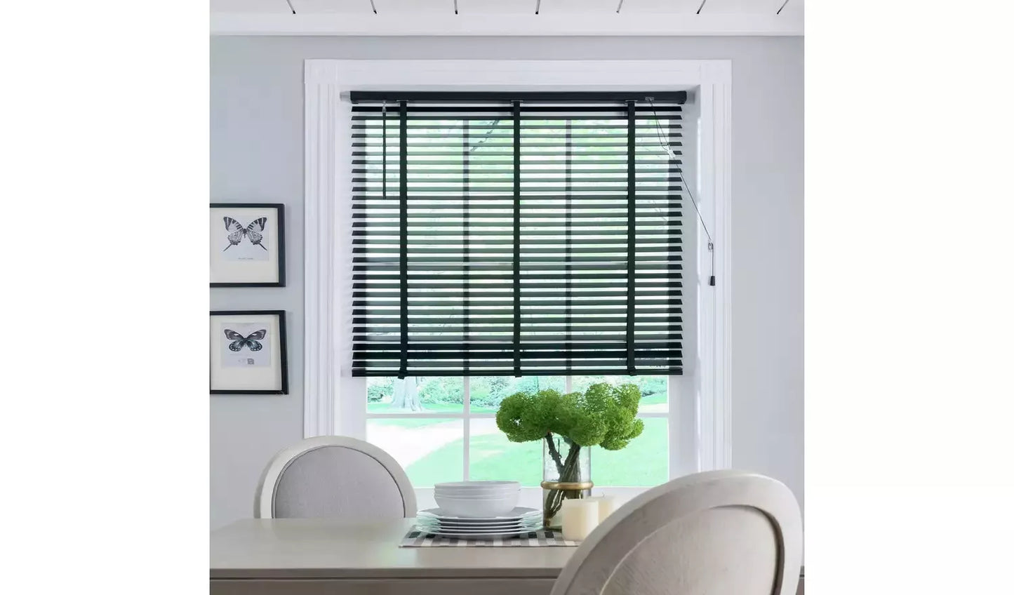 Little Black Book 50mm Venetian Blind - Black - 70x160cm