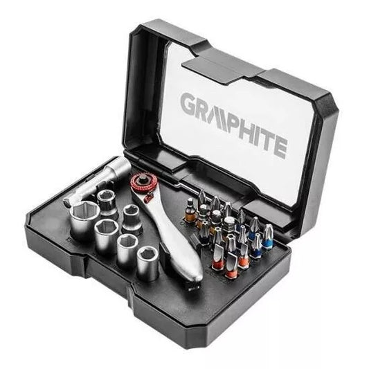 Graphite Screwdriver bit & Socket Set 26pcs