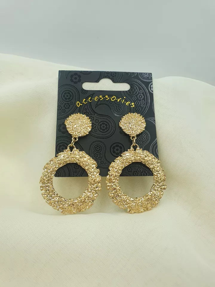 6 Statement Chunky Circle Drop Dangle Earrings