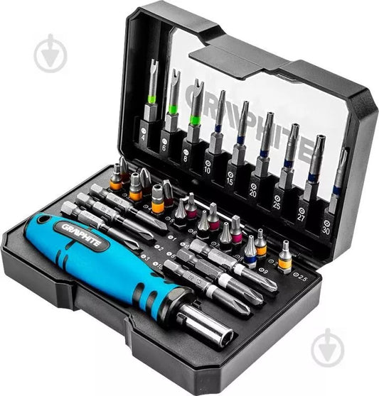 Graphite Screwdriver Bit Set 31pcs