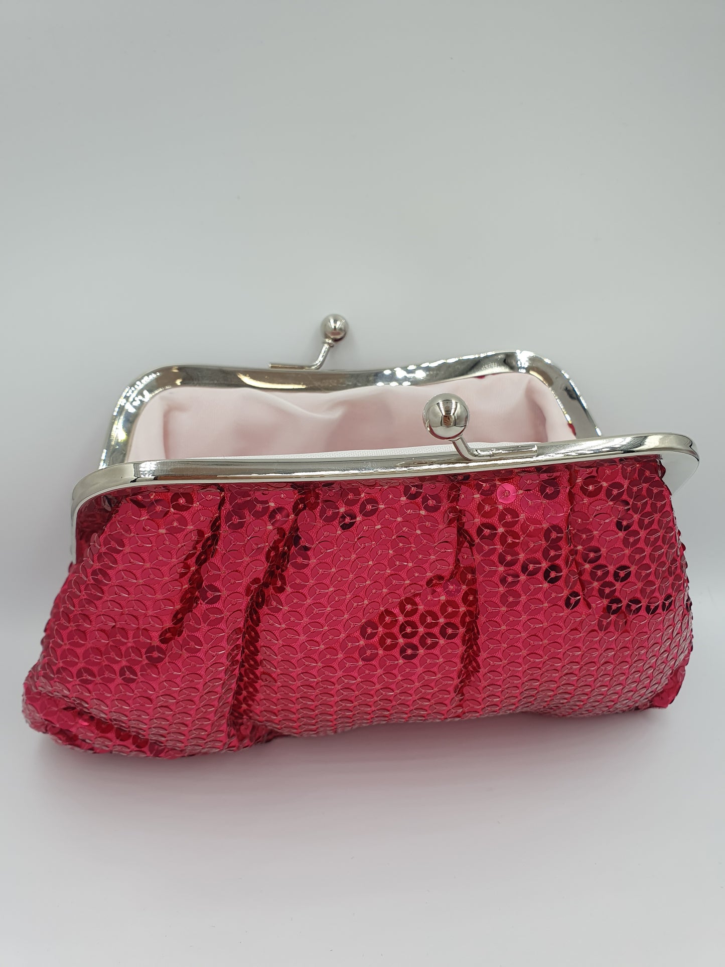 Sequin and Sparkly Clasp Clutch Bag