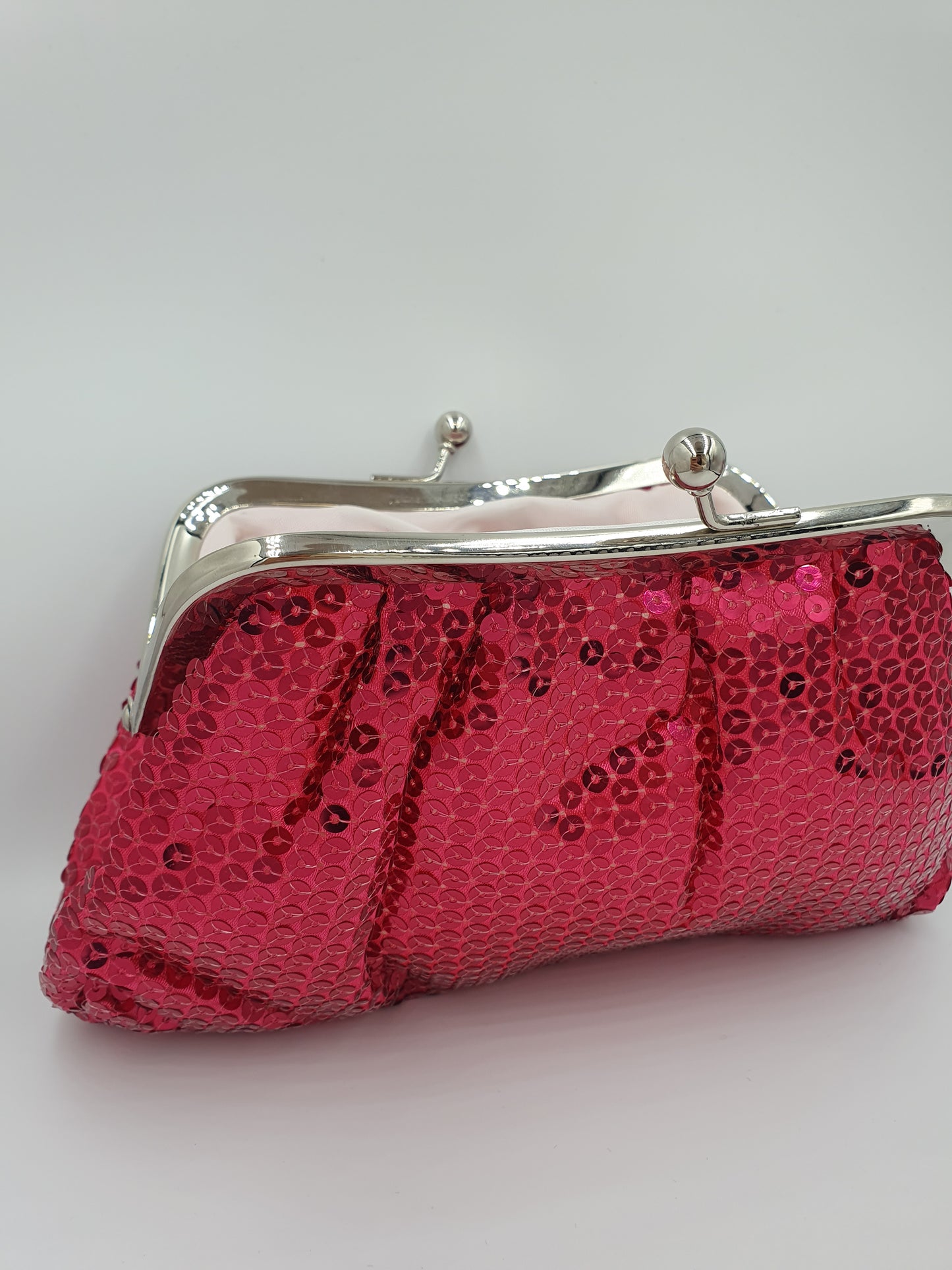 Sequin and Sparkly Clasp Clutch Bag