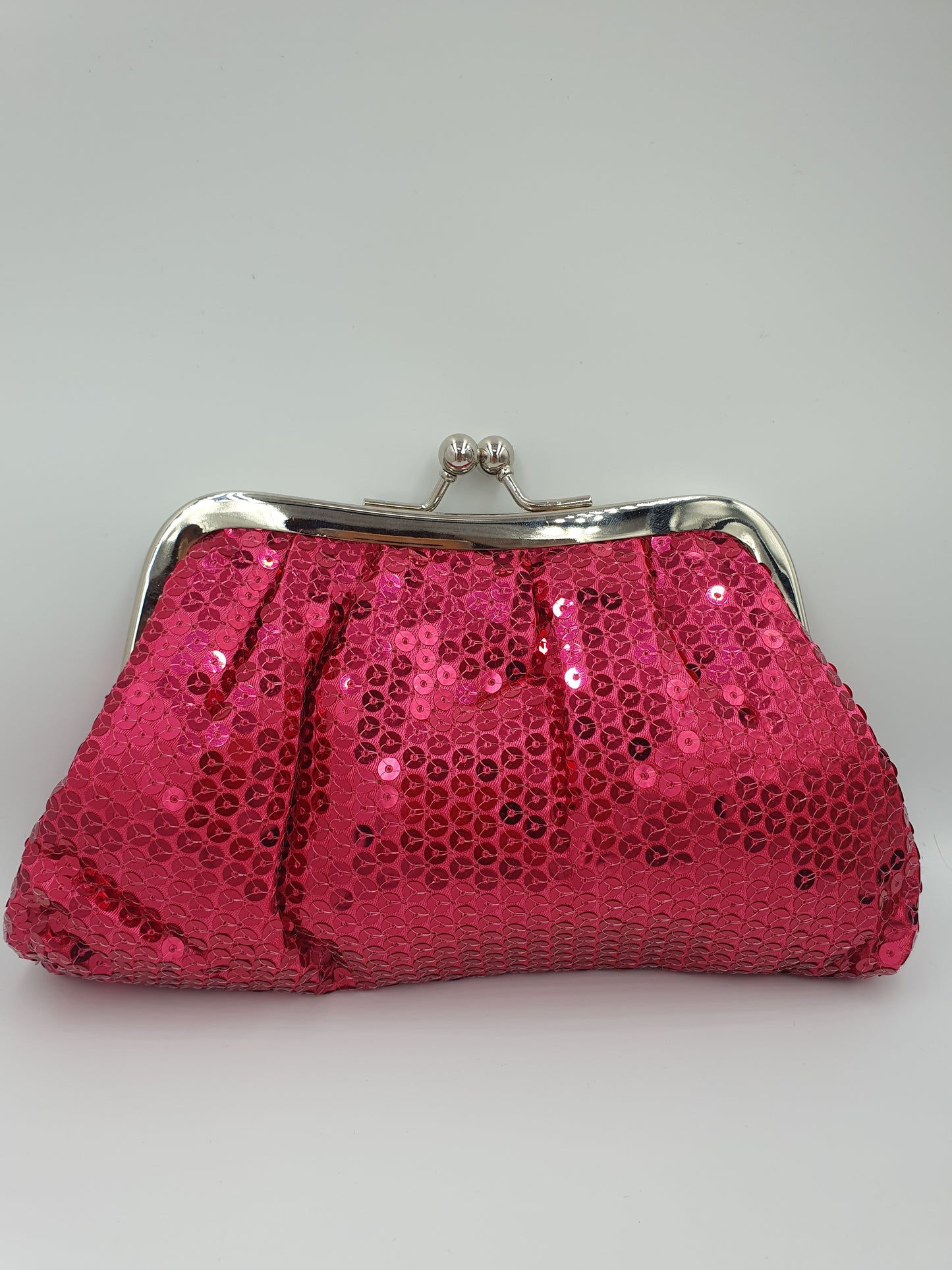 Sequin and Sparkly Clasp Clutch Bag