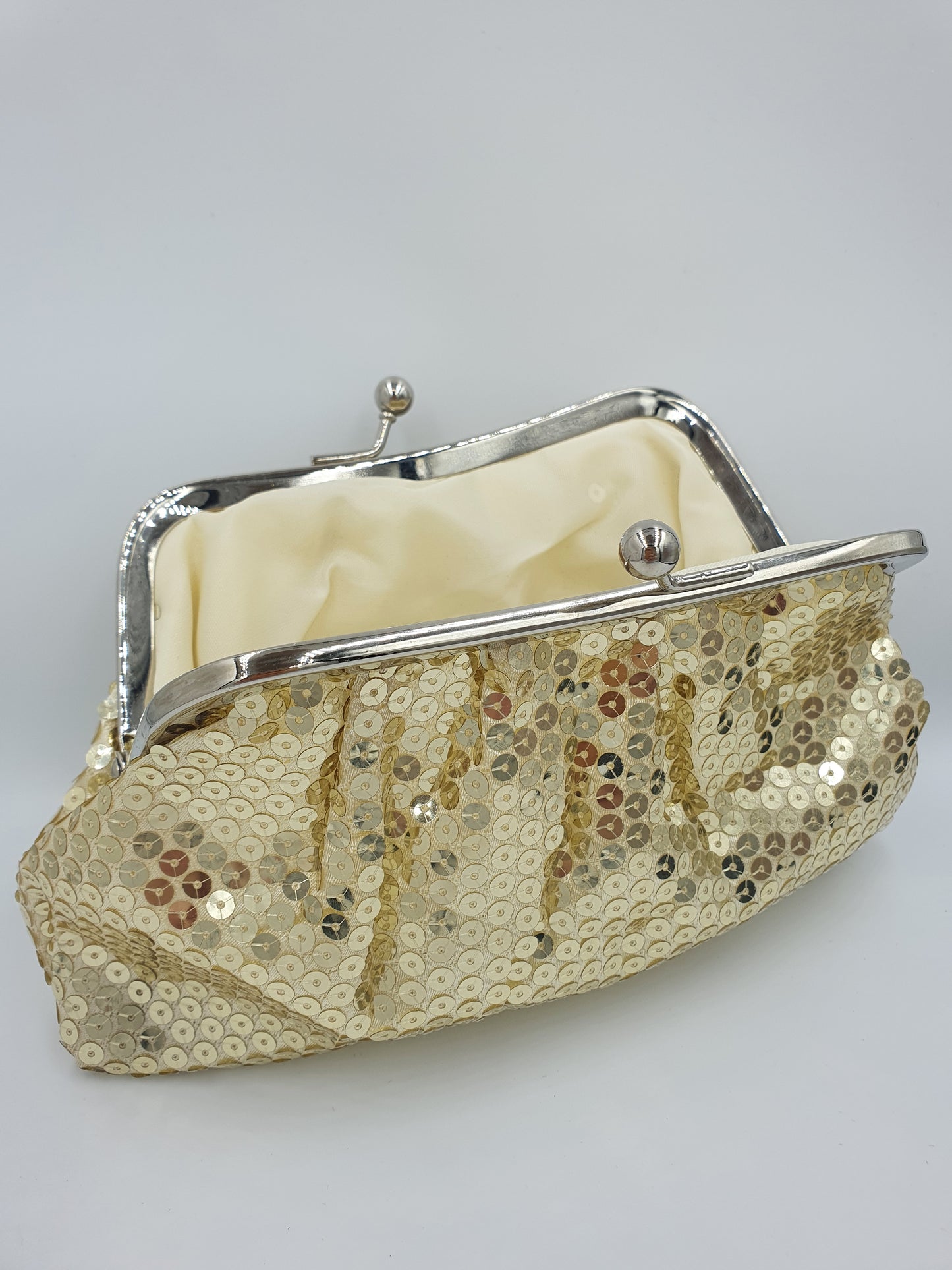 Sequin and Sparkly Clasp Clutch Bag