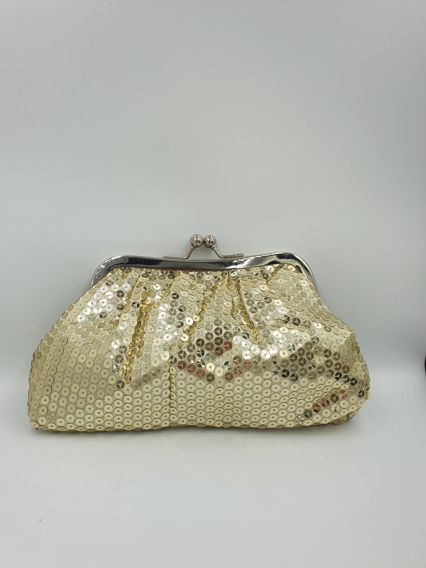 Sequin and Sparkly Clasp Clutch Bag