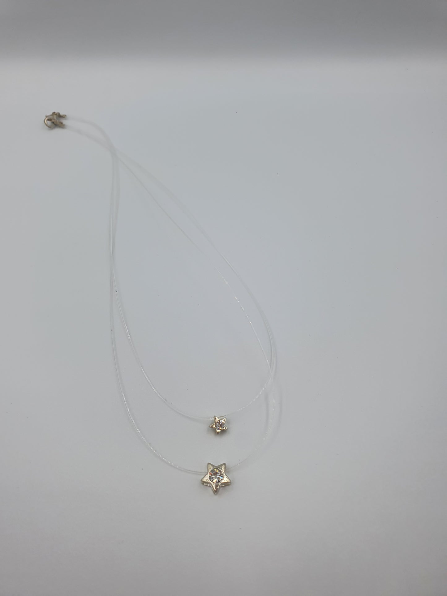 Small star double necklace