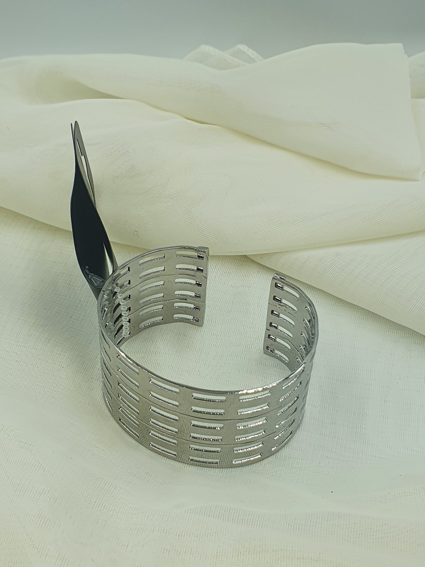 Large Chunky Silver Cuff