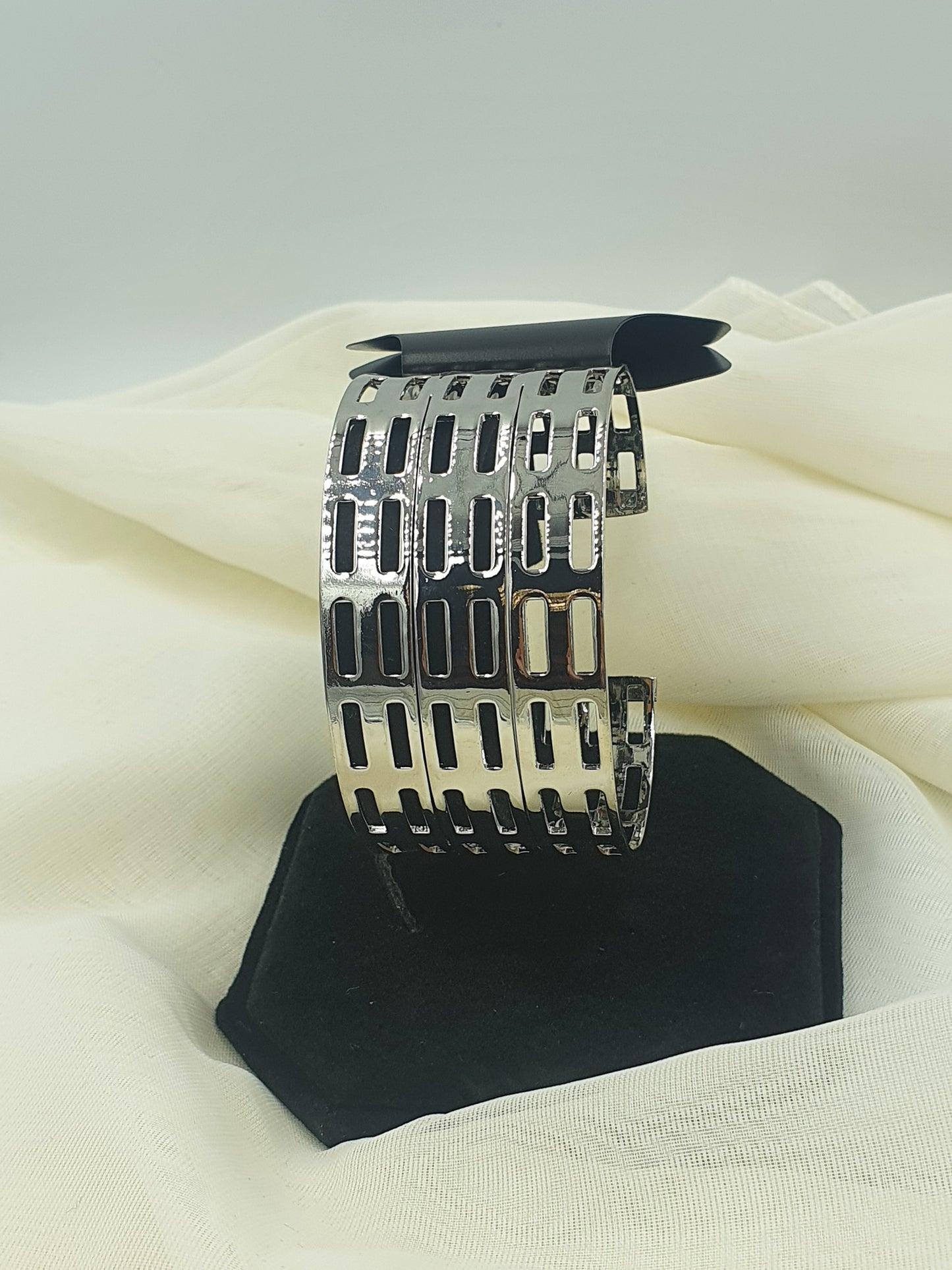 Large Chunky Silver Cuff