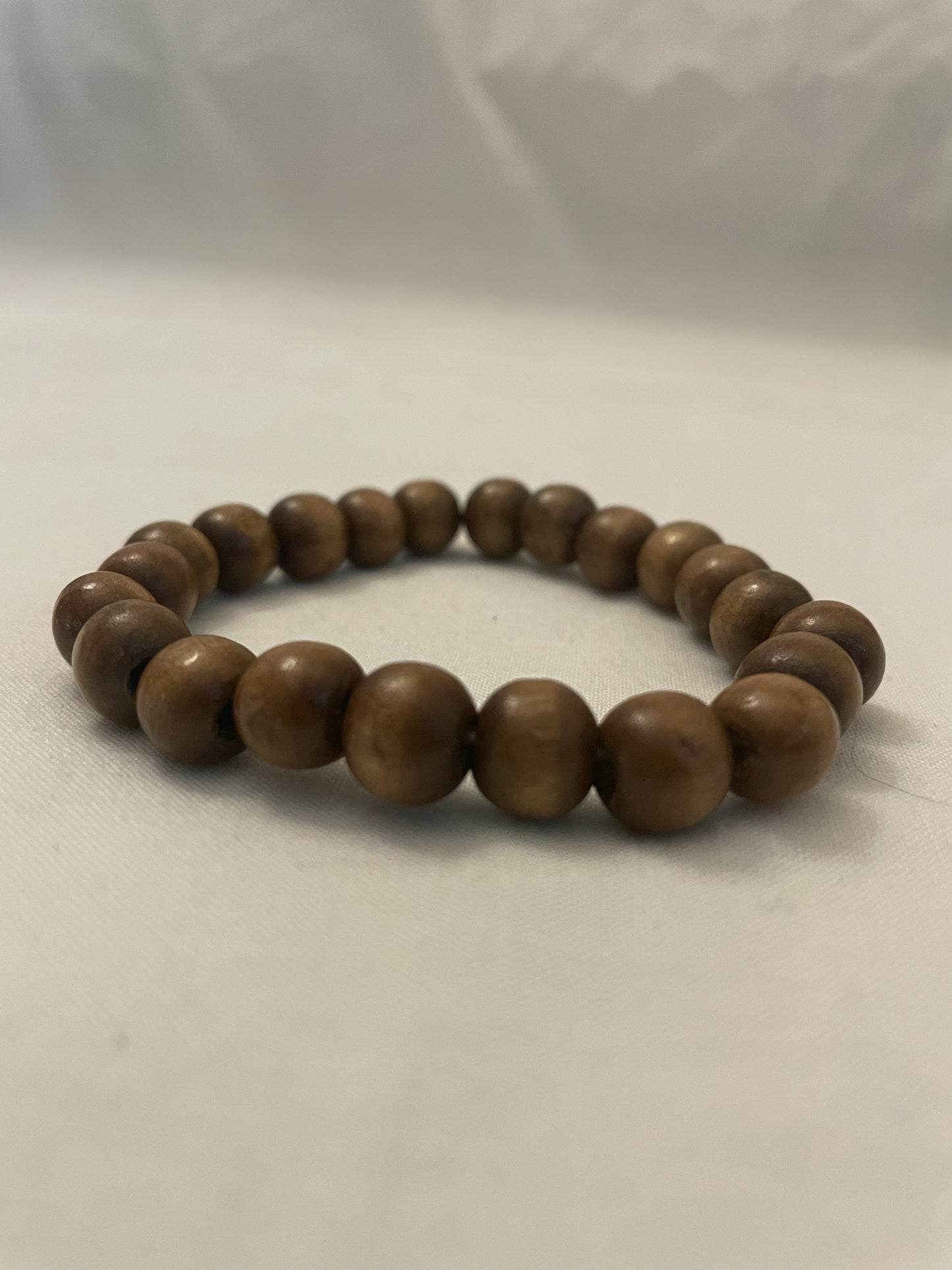 Brown and Silver Beaded Bracelets - Set of Five